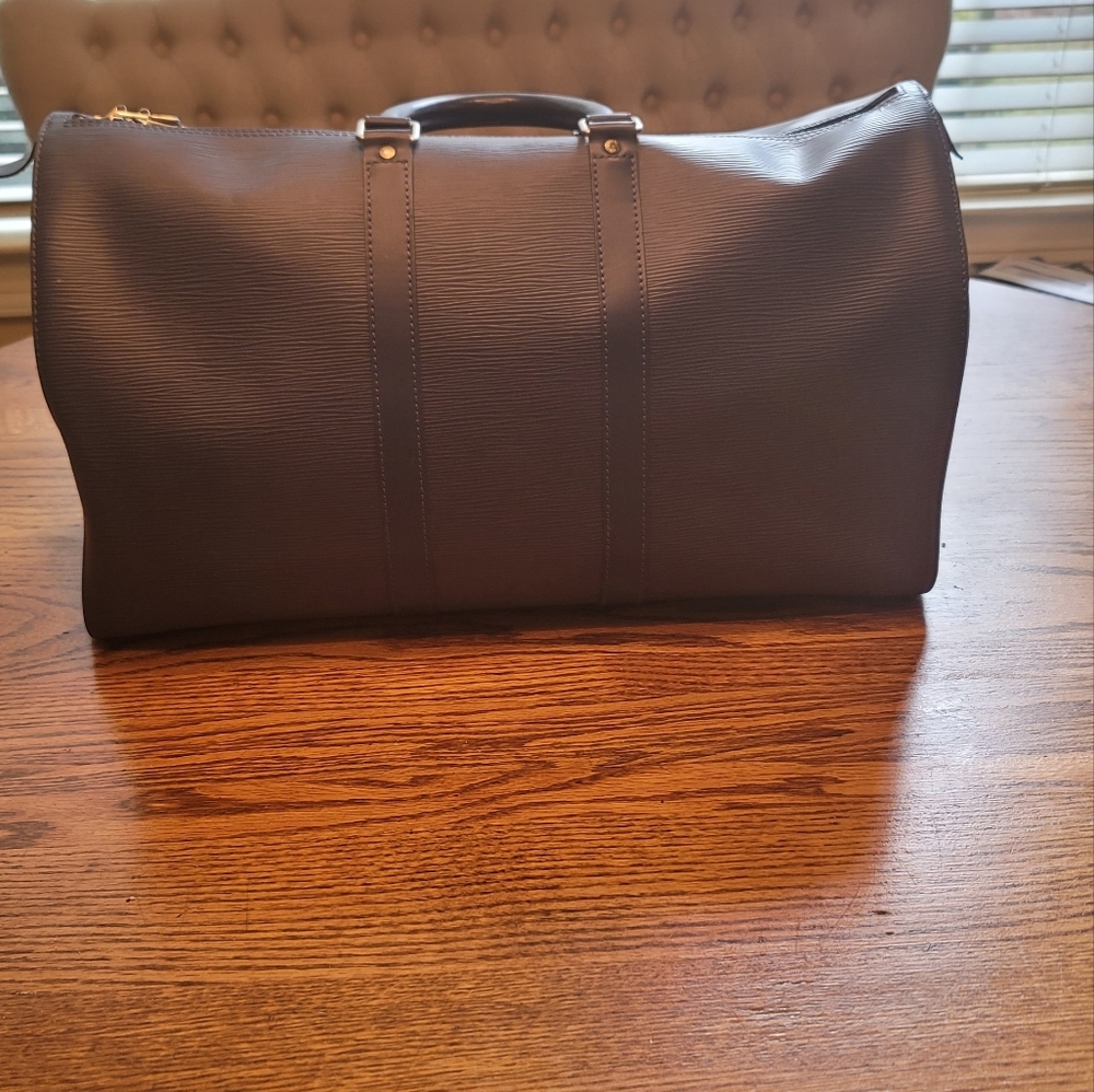 Louis Vuitton Navy Blue Epi Leather Keepall Travel Carry Duffle Luggage … - Picture 3 of 17